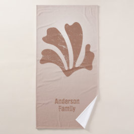 Abstracte Kunst Bruine Algen, Kelp Bad Handdoek