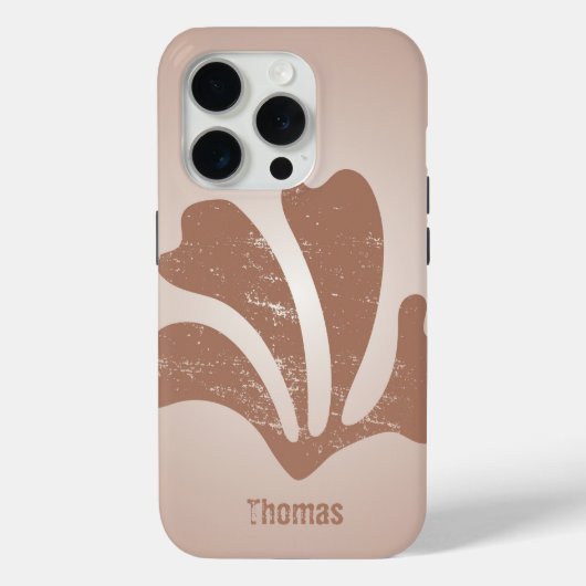 Abstracte Kunst Bruine Algen, Kelp Case-Mate iPhone Case (Achterkant)