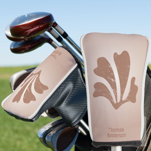 Abstracte Kunst Bruine Algen, Kelp Golfheadcover