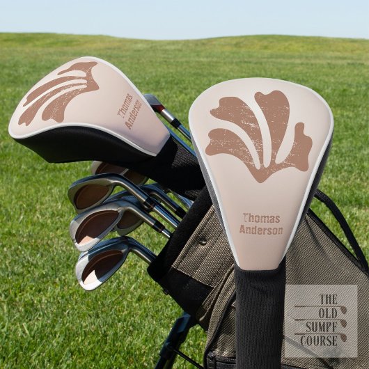 Abstracte Kunst Bruine Algen, Kelp Golfheadcover