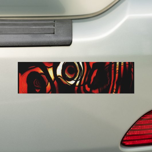 Abstracte kunst bumpersticker (Op auto)
