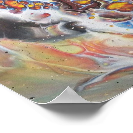 Abstracte kunst - Butterfly's Wing Poster (Hoek)