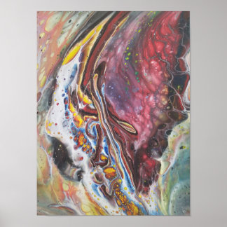 Abstracte kunst - Butterfly's Wing Poster