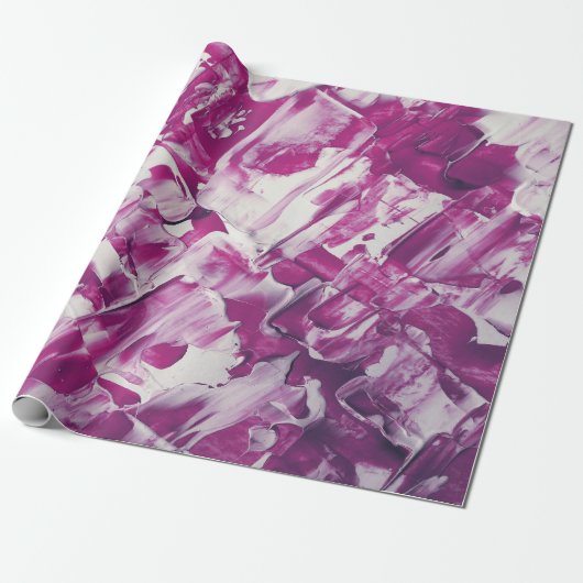 Abstracte kunst cadeaupapier (Uitgerold)