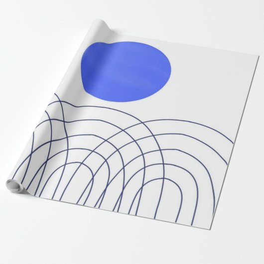 abstracte kunst cadeaupapier (Uitgerold)