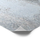 abstracte kunst "Calm and Neutral" Grijs en beige Poster (Hoek)