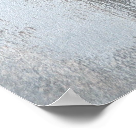 abstracte kunst "Calm and Neutral" Grijs en beige Poster (Hoek)