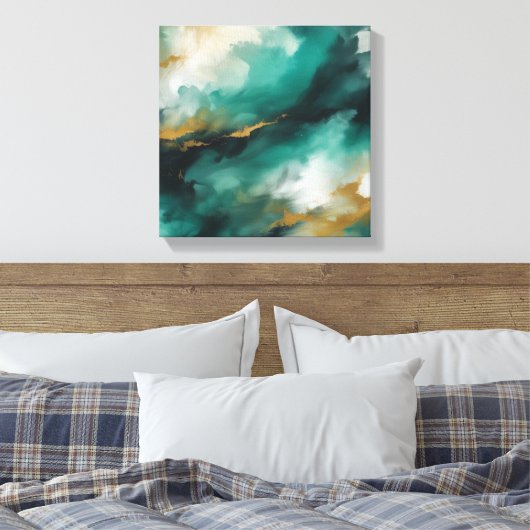 Abstracte kunst canvas afdruk (Insitu (Slaapkamer))