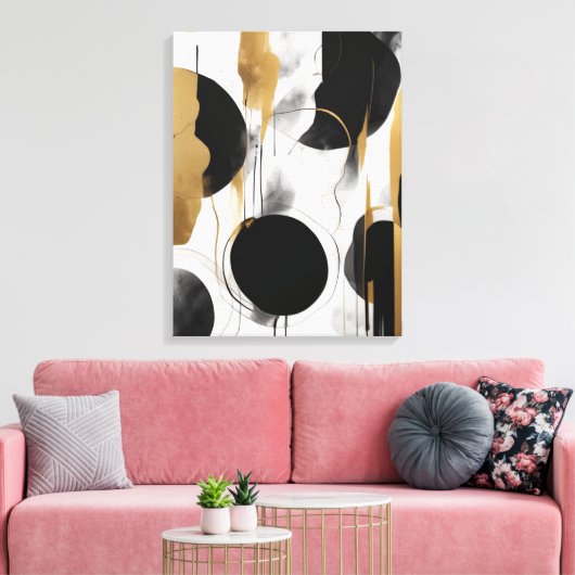 Abstracte kunst canvas afdruk (Insitu (Woonkamer))