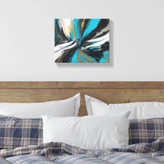 Abstracte kunst canvas afdruk (Insitu (Slaapkamer))
