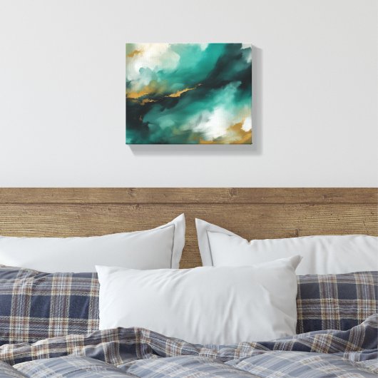 Abstracte kunst canvas afdruk (Insitu (Slaapkamer))