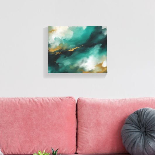 Abstracte kunst canvas afdruk (Insitu (Woonkamer))