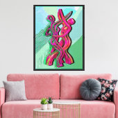 abstracte kunst canvas afdruk (Insitu (Woonkamer))