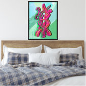 abstracte kunst canvas afdruk (Insitu (Slaapkamer))