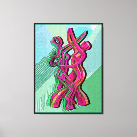 abstracte kunst canvas afdruk (Voorkant)