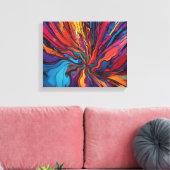 Abstracte kunst canvas afdruk (Insitu (Woonkamer))