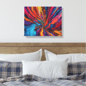Abstracte kunst canvas afdruk (Insitu (Slaapkamer))