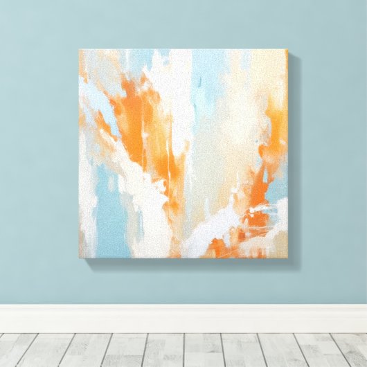 Abstracte kunst canvas afdruk (Insitu (Houten vloer))