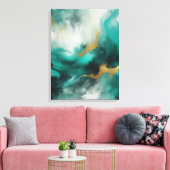 Abstracte kunst canvas afdruk (Insitu (Woonkamer))