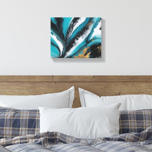 Abstracte kunst canvas afdruk (Insitu (Slaapkamer))