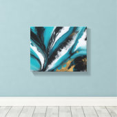 Abstracte kunst canvas afdruk (Insitu (Houten vloer))