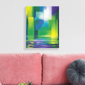 Abstracte kunst canvas afdruk (Insitu (Woonkamer))