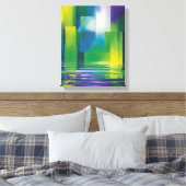 Abstracte kunst canvas afdruk (Insitu (Slaapkamer))