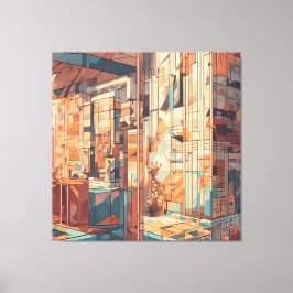 Abstracte Kunst Canvas Afdruk