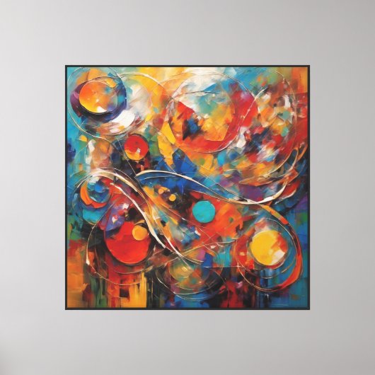 Abstracte kunst canvas afdruk (Voorkant)