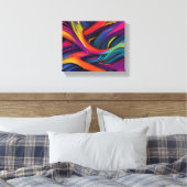 Abstracte kunst canvas afdruk (Insitu (Slaapkamer))