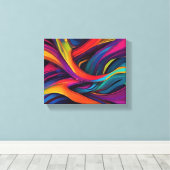 Abstracte kunst canvas afdruk (Insitu (Houten vloer))