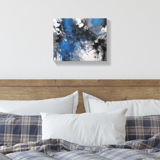 Abstracte kunst canvas afdruk (Insitu (Slaapkamer))