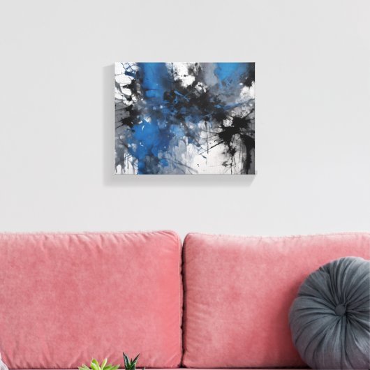 Abstracte kunst canvas afdruk (Insitu (Woonkamer))