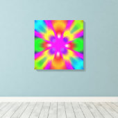 Abstracte kunst canvas afdruk (Insitu (Houten vloer))