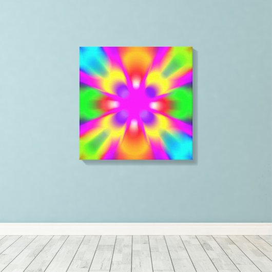 Abstracte kunst canvas afdruk (Insitu (Houten vloer))