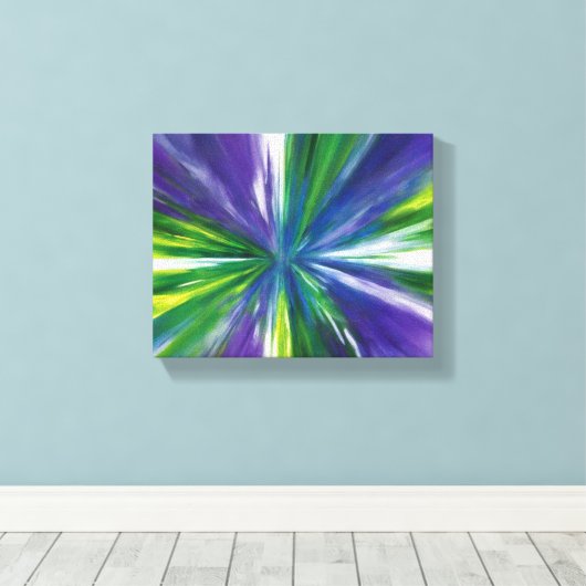 abstracte kunst canvas afdruk (Insitu (Houten vloer))