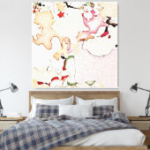 Abstracte kunst canvas afdruk (Insitu (Slaapkamer))