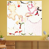 Abstracte kunst canvas afdruk (Insitu (Woonkamer))
