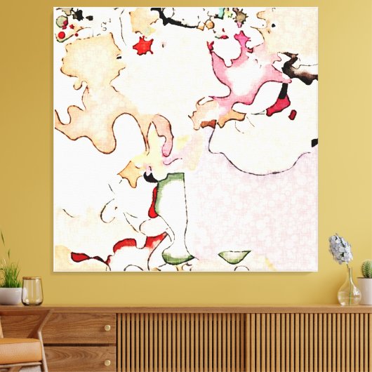 Abstracte kunst canvas afdruk (Insitu (Woonkamer))