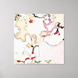 Abstracte kunst canvas afdruk