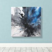 Abstracte kunst canvas afdruk (Insitu (Houten vloer))