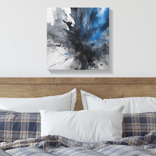 Abstracte kunst canvas afdruk (Insitu (Slaapkamer))