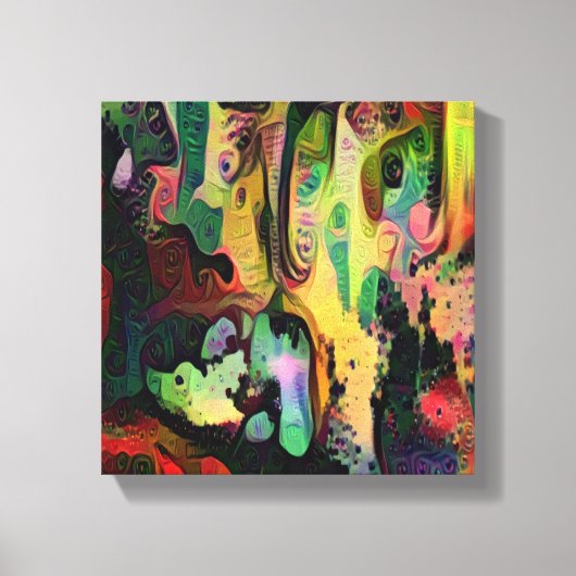 Abstracte kunst canvas afdruk (Voorkant)