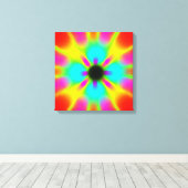 Abstracte kunst canvas afdruk (Insitu (Houten vloer))