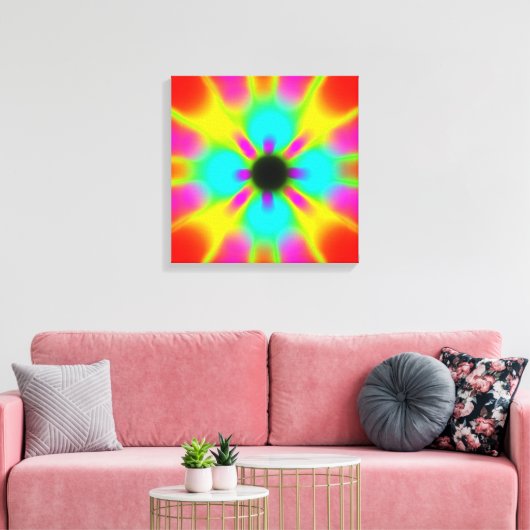 Abstracte kunst canvas afdruk (Insitu (Woonkamer))