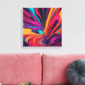 Abstracte kunst canvas afdruk (Insitu (Woonkamer))