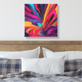 Abstracte kunst canvas afdruk (Insitu (Slaapkamer))