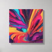 Abstracte kunst canvas afdruk (Voorkant)