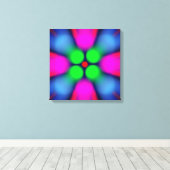 Abstracte kunst canvas afdruk (Insitu (Houten vloer))