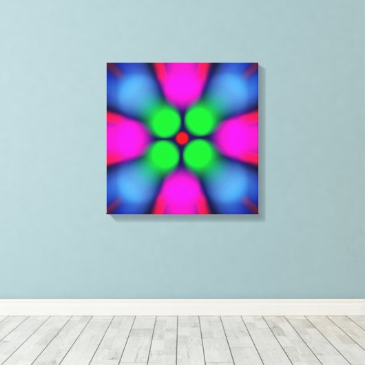 Abstracte kunst canvas afdruk (Insitu (Houten vloer))